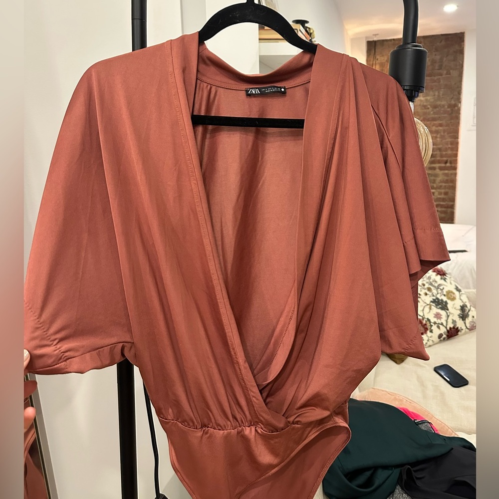Zara Rust Bodysuit for Women